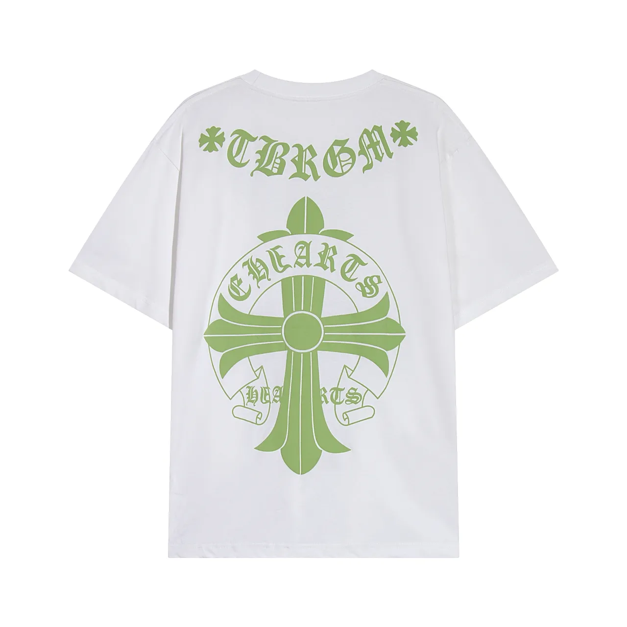 P150 Chrome Hearts Chrome Hearts Sanskrit Letter Foam Printed Short Sleeves Size: SMLXL Color: Black White Gray